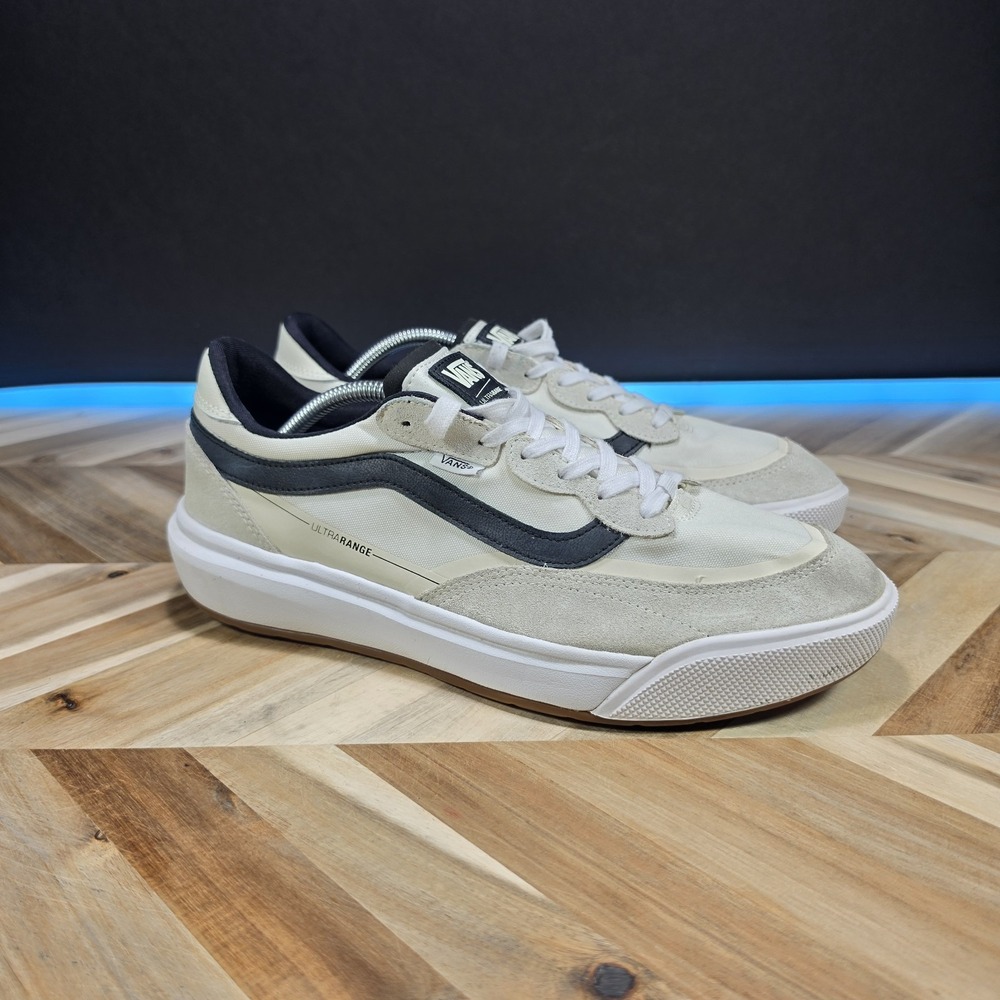 Vans UltraRange 2.0 SE White Black Mesh Suede Skate Shoes Men's Size 12 Low Top